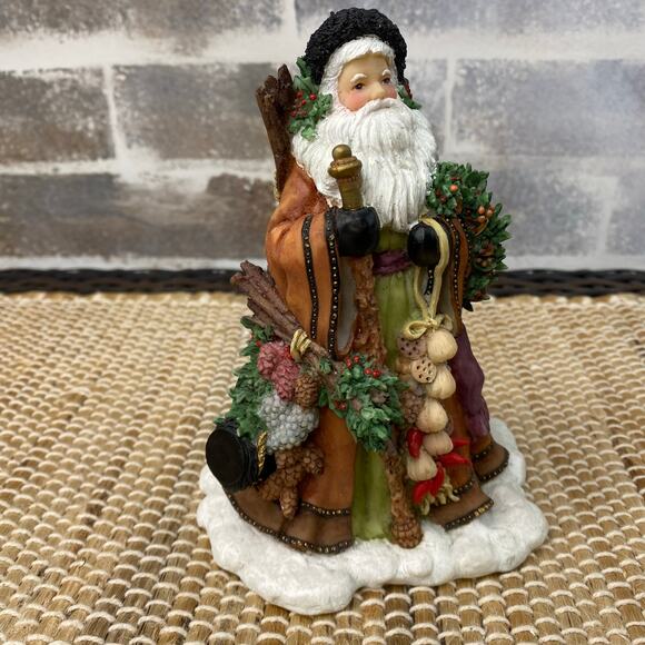 1997 Santa's Bounty 9531 Figurine Signed Peggy Abrams Making Seasons Bright - Picture 3 of 14